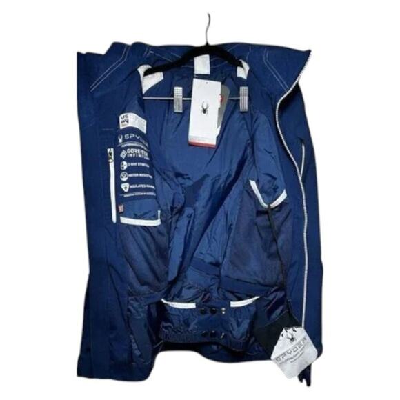 Spyder Women’s Schatzi GTX Infinium Ski Jacket Abyss Blue Size 10 NWT Gore-Tex - Picture 6 of 7